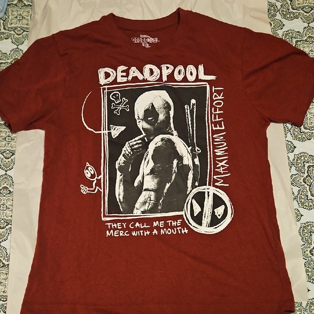 Deadpool Red Graphic T-Shirt